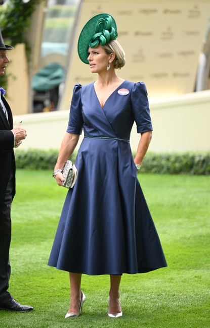 Zara Tindall is picture of elegance in blue dress at Ascot | Woman & Home