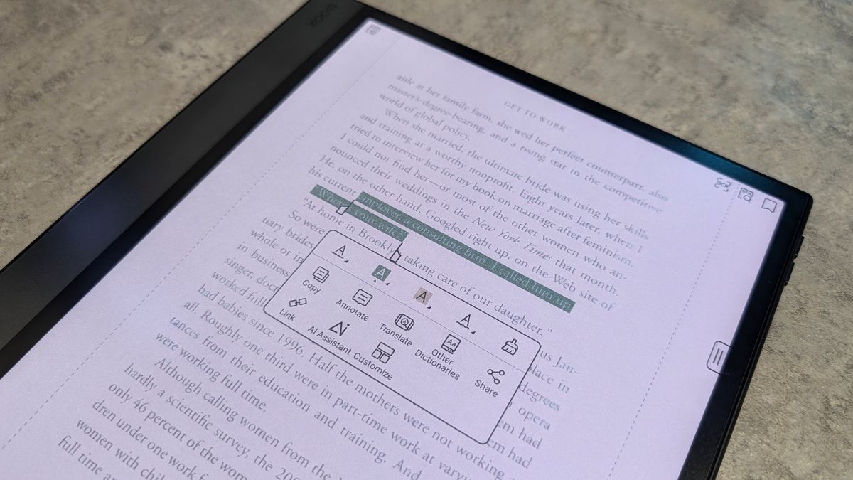 Onyx Boox Note Air 5 native OCR feature