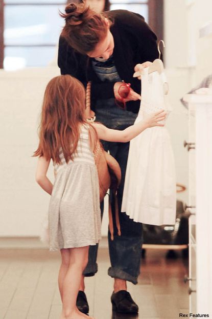 Katie Holmes and Suri Cruise - Katie Holmes speaks out on stylist Suri - Suri Cruise - Katie Holmes - Celebrity News - Marie Claire