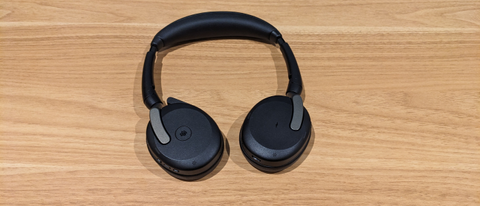 Jabra Evolve2 65 Flex headset during our review