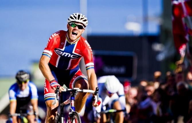 Thor Hushovd (BMC) wins the final stage