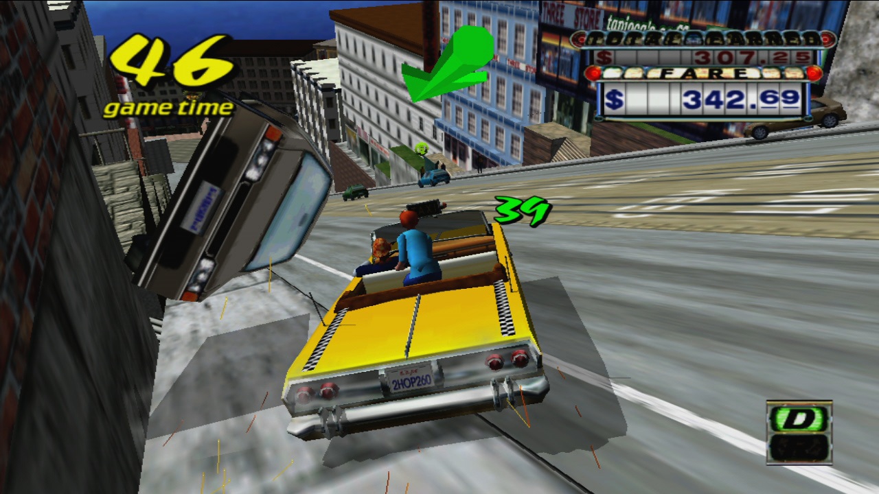 Crazy taxi arrow - HUD elements, ranked