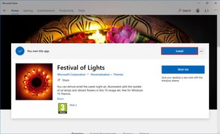 Windows 10 download theme from Microsoft Store