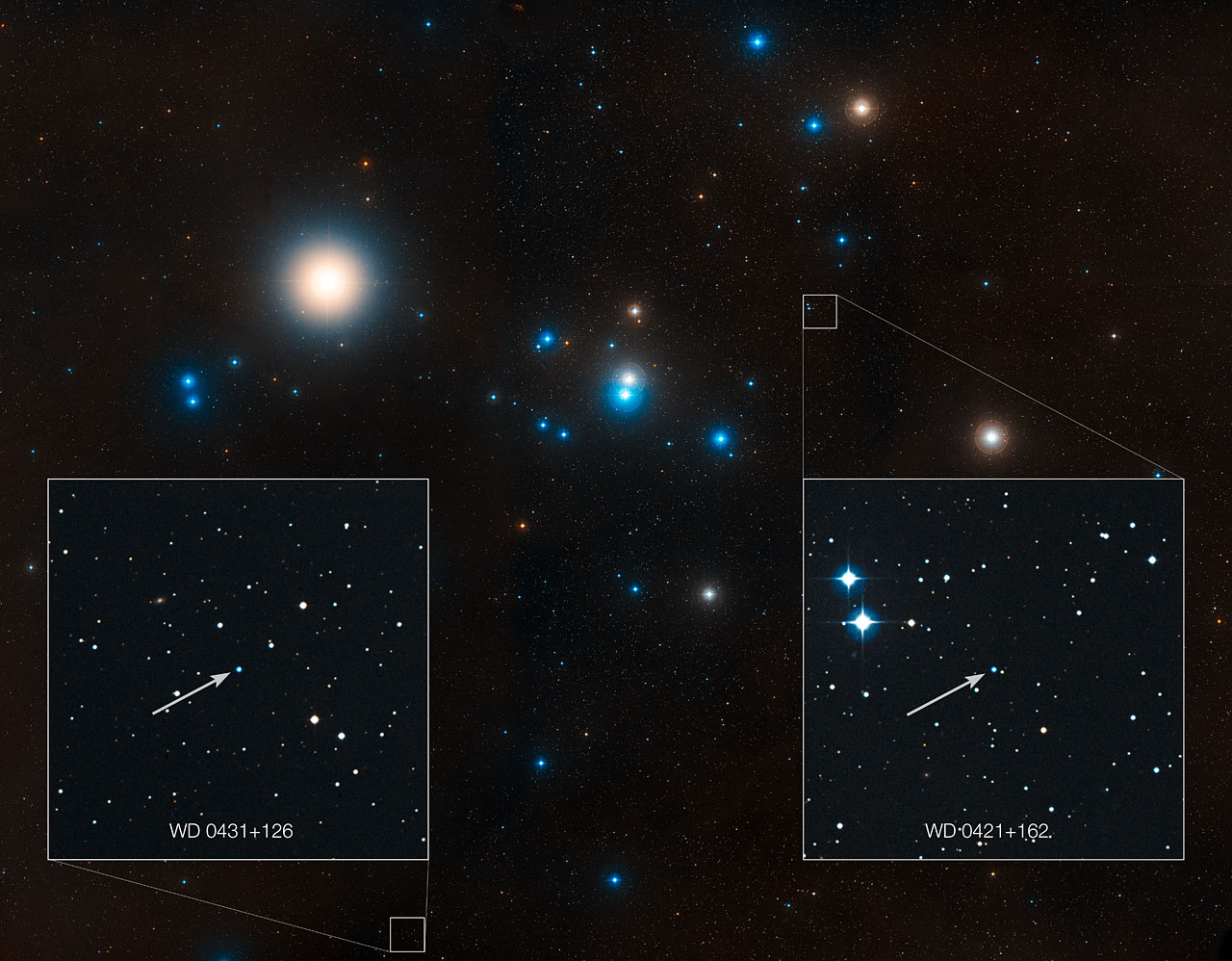 This image shows the region around the well-studied Hyades star cluster, the closest open cluster to Earth.