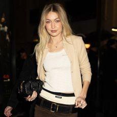 Gigi Hadid wearing Miu Miu