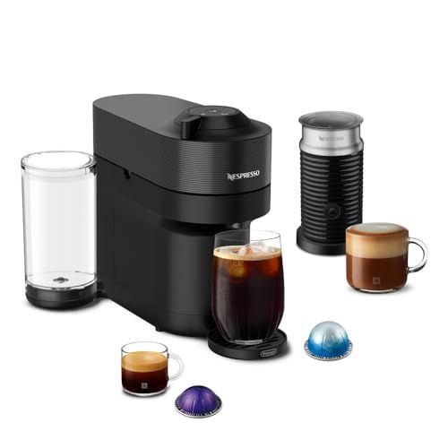 Vertuo Pop+ Coffee and Espresso Machine by De'longhi With Aeroccino Milk Frother