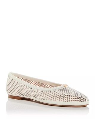 white chloe ballet flats