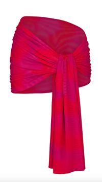 Red/Pink Ombré Sarong: $45 | Kylie Swim