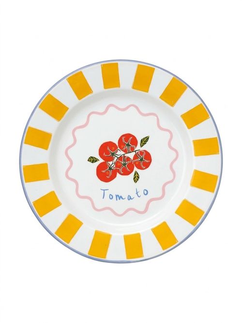 Handmade Enamel Dinner Plate