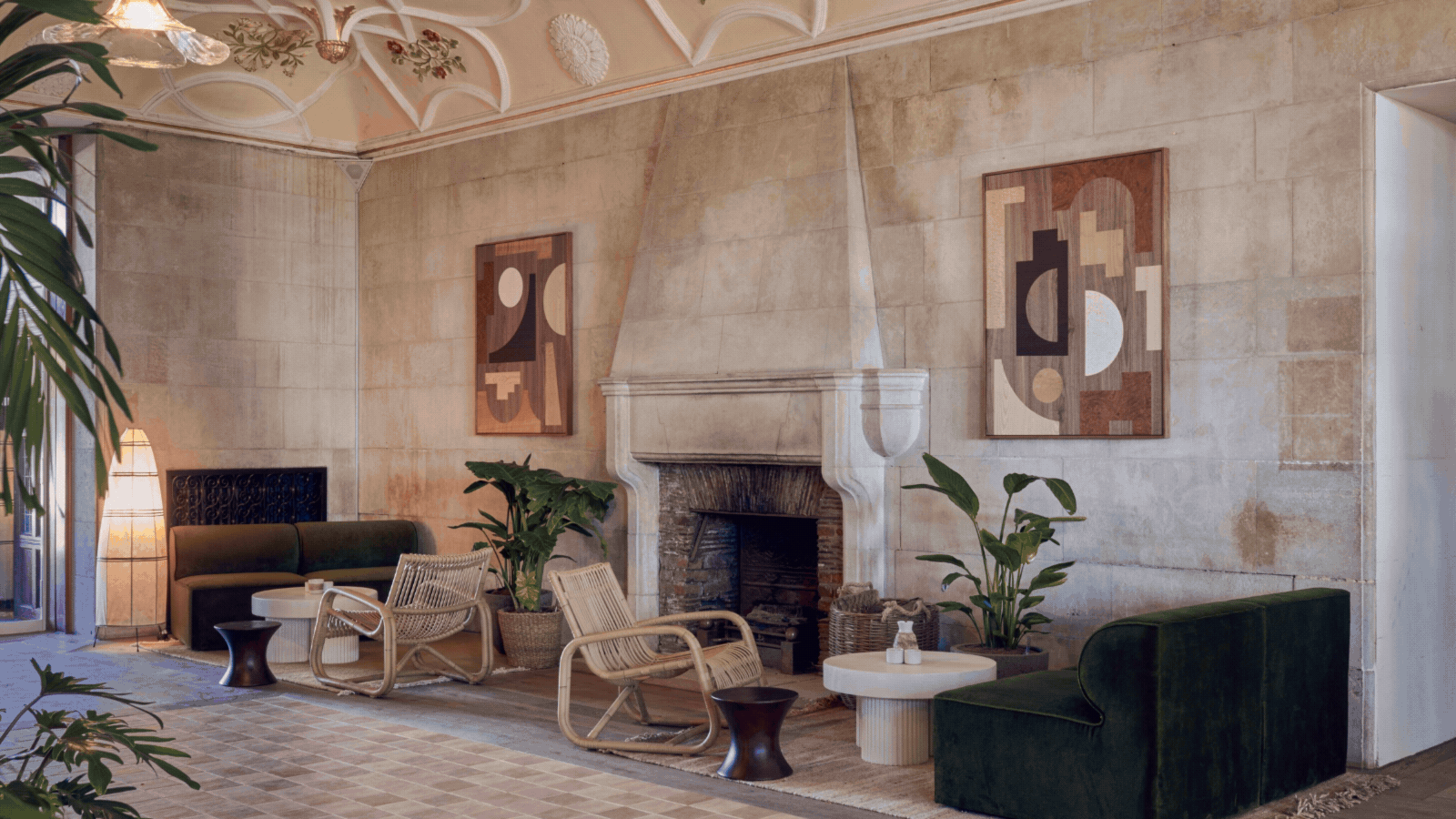 gif of interiors at Birch Selsdon hotel