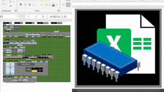 Screenshot of Inkbox's functioning Excel CPU from the YouTube video on its creation.