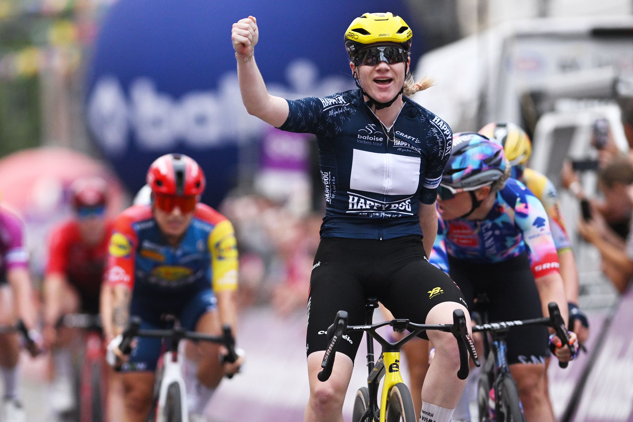 Baloise Ladies Tour: Nienke Veenhoven sprints to second stage win on stage 3b in Maaseik