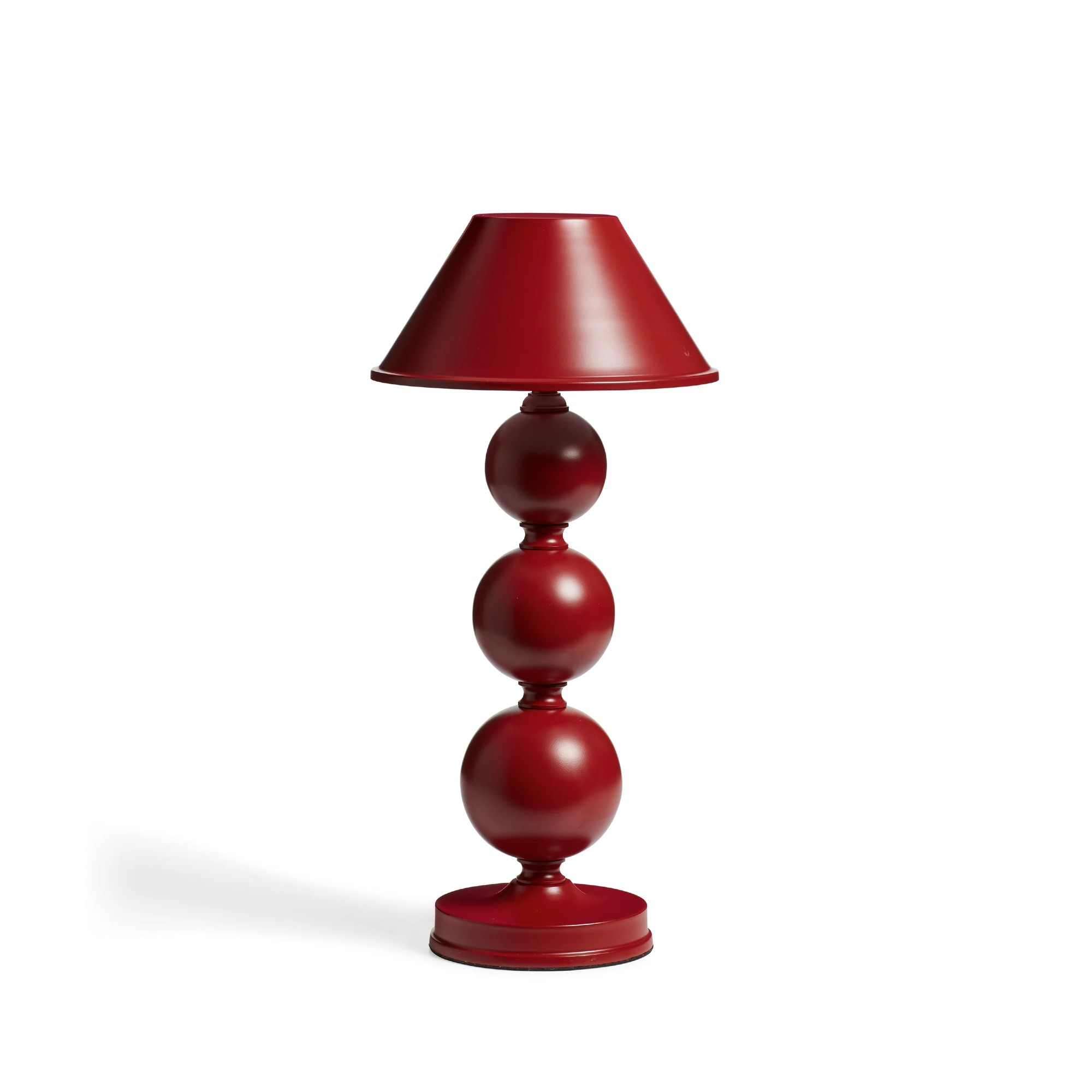 OKA Triya Wireless Table Lamp and Shade - Red