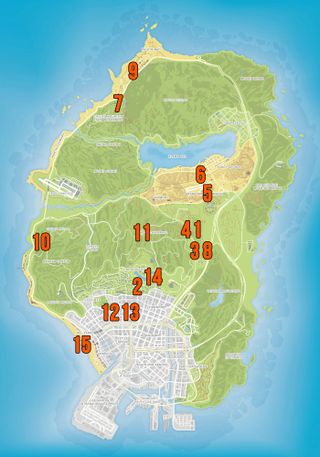GTA Online animal locations map