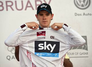 Luke Rowe on stage three of the 2015 Tour of Qatar