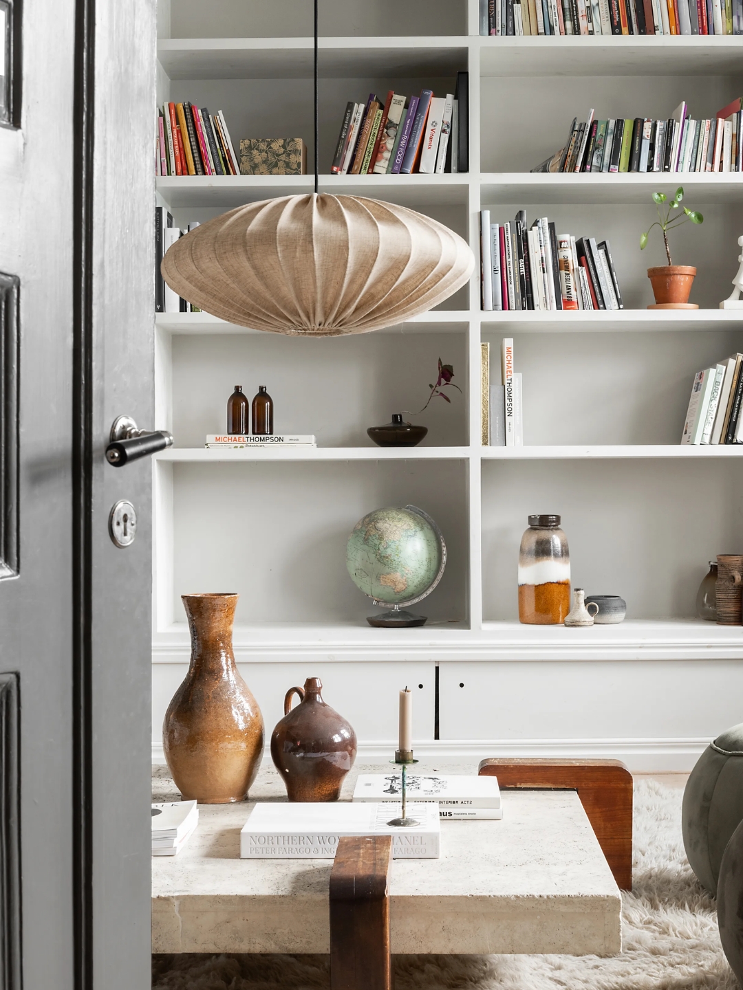 Watt &amp;amp; Veke, Watt &amp;amp; Veke Ellipse Lamp Shade 65 Cm Linen, Natural