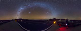 Panoramic View of the Milky Way over Paranal Observatory