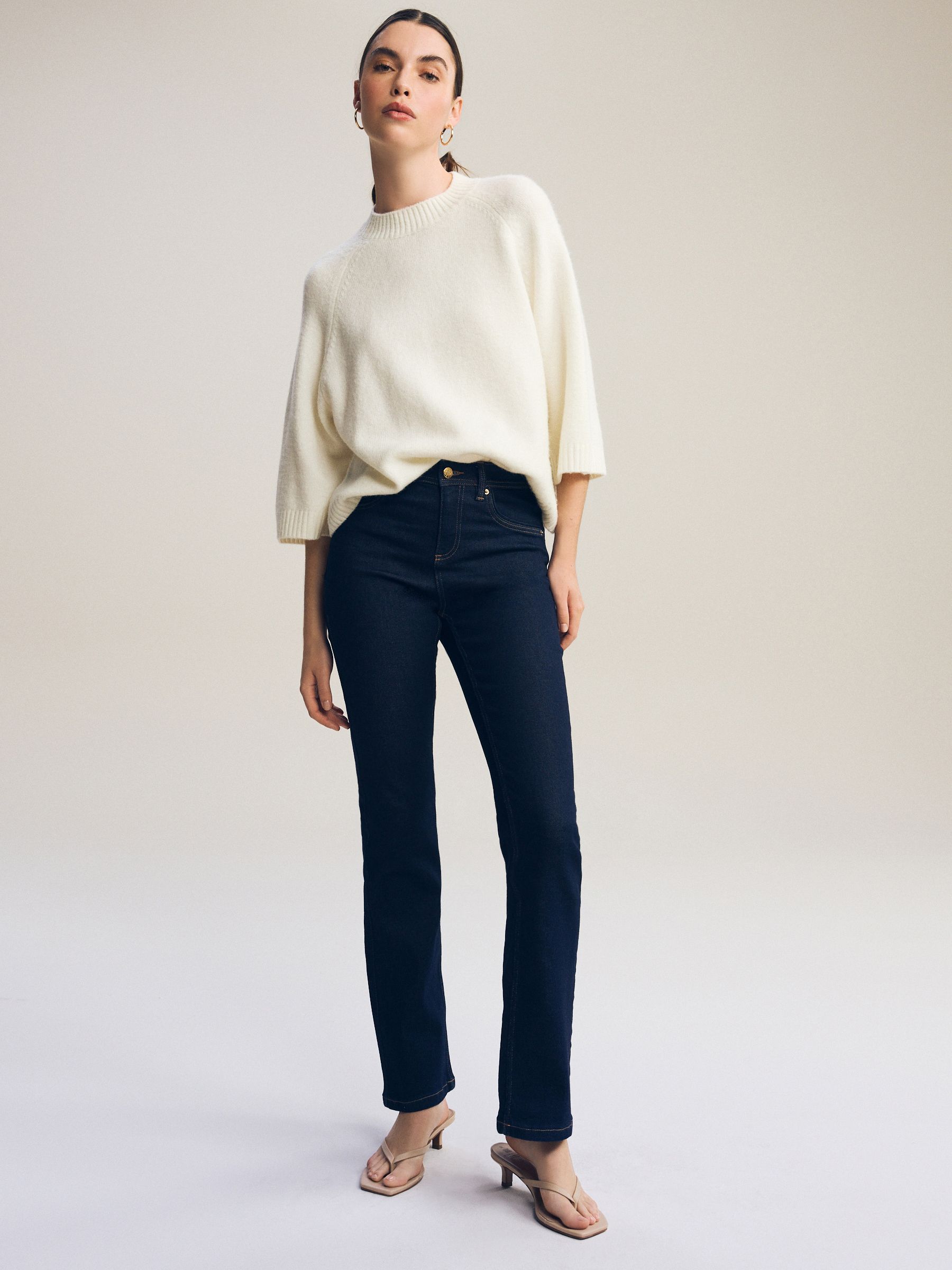 Rinse blue SuperStoft Bootcut jeans