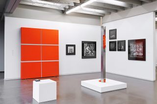 Gallery filled with artworks