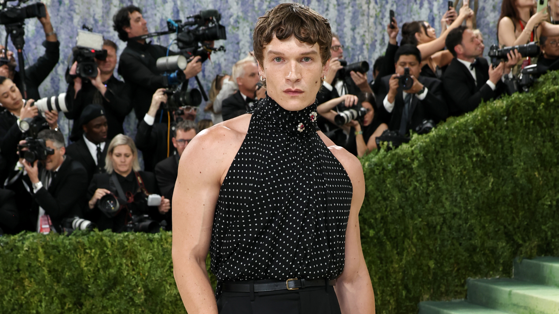 Connor Storrie attends the 2026 Met Gala celebrating "Costume Art" at the Metropolitan Museum of Art on May 04, 2026 in New York City