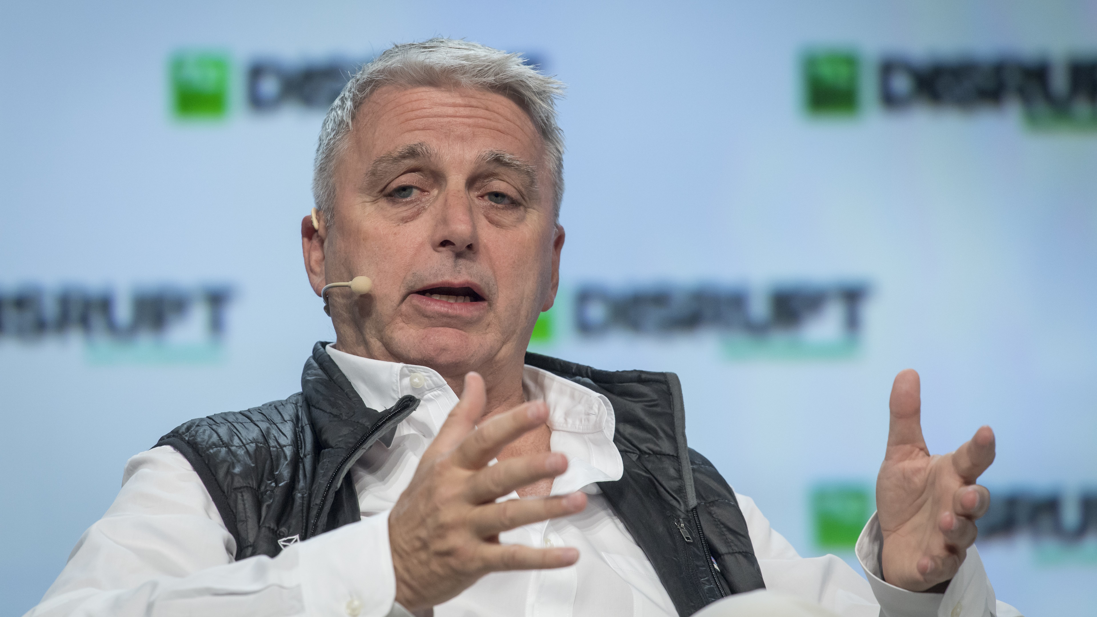 John Riccitiello, chief executive officer at Unity Technologies SF, speaks during the TechCrunch Disrupt 2018 summit in San Francisco, California, U.S., on Wednesday, Sept. 5, 2018. TechCrunch Disrupt, the world's leading authority in debuting revolutionary startups, gathers the brightest entrepreneurs, investors, hackers, and tech fans for on-stage interviews. Photographer: David Paul Morris/Bloomberg via Getty Images