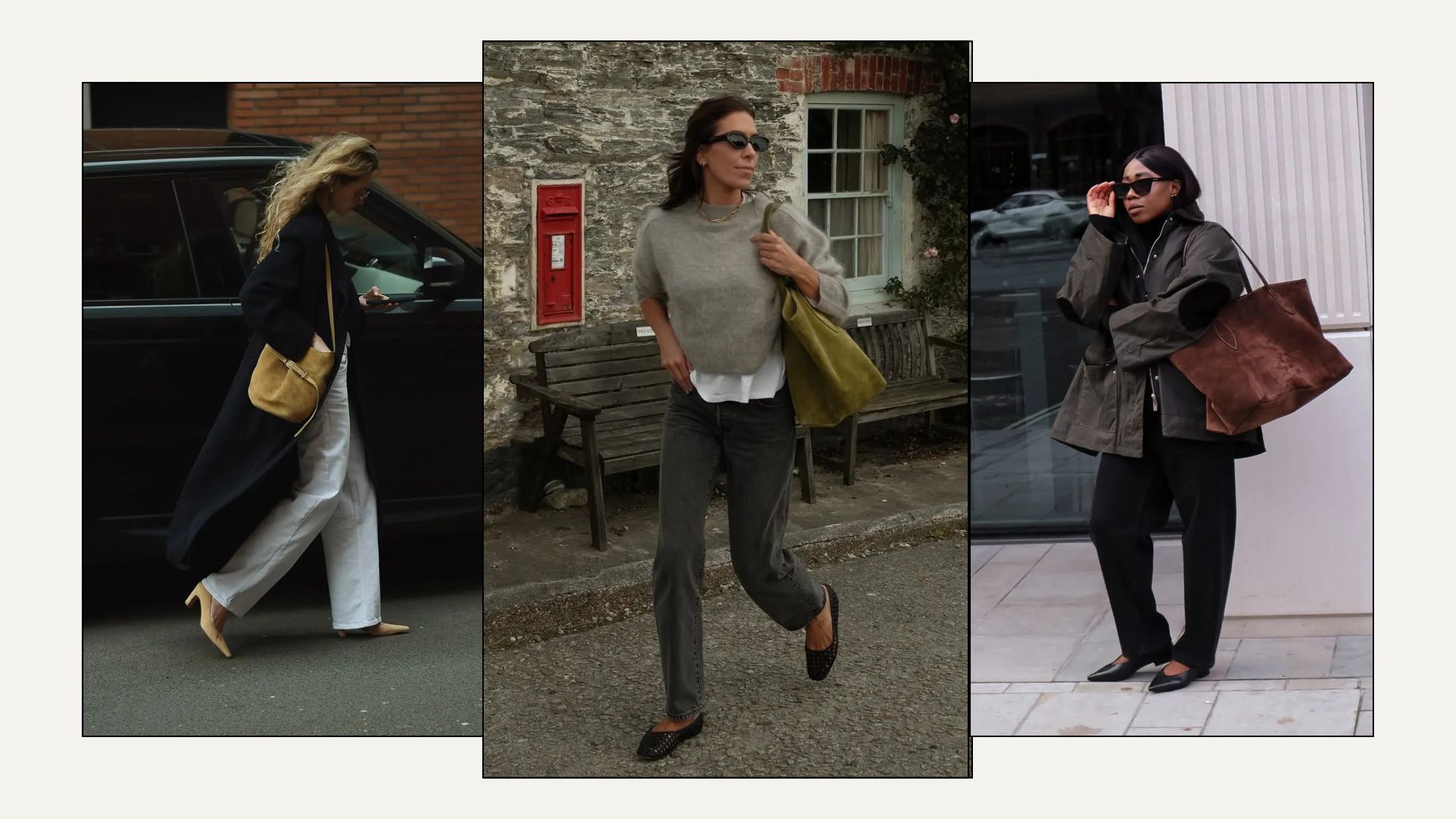 Three women carry Little Lifner bags