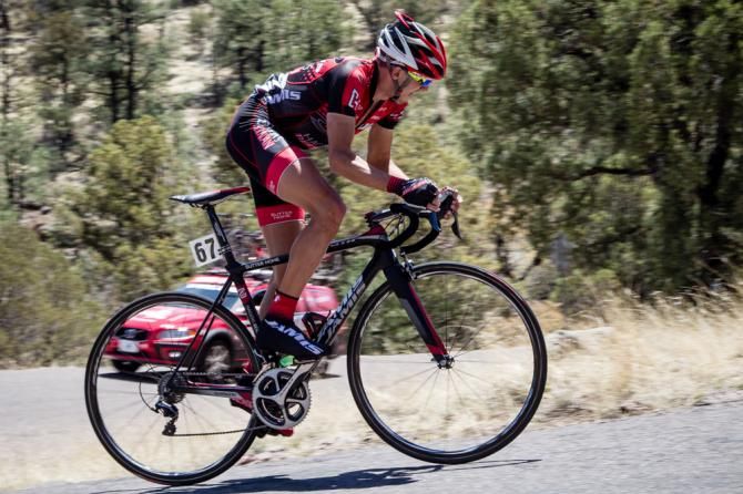 Matt Cooke (Jamis) tries an attack off the front of the break