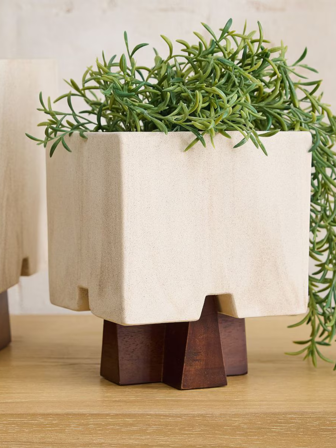 A footed planter from West Elm