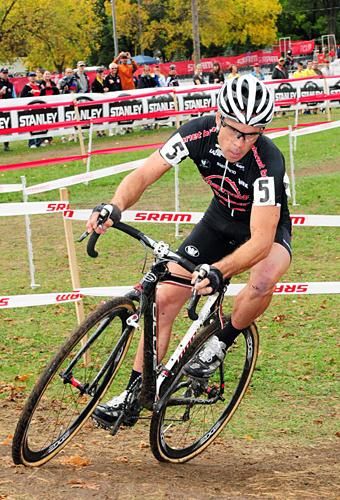 Jonathan Page (Planet Bike) leading early in the race.