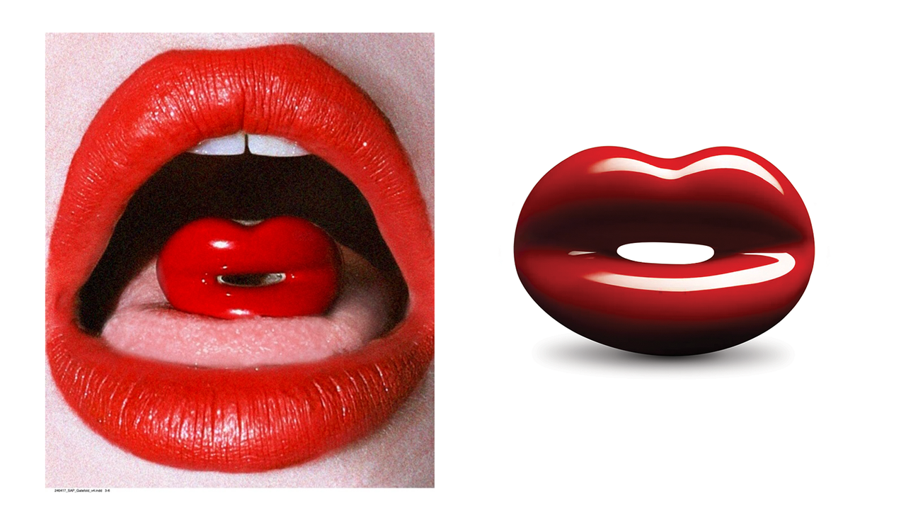 red lips and red lips ring