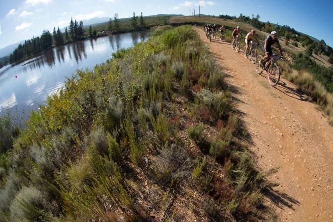 The tracks were dry for stage six