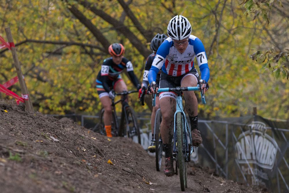 Katie Compton took to the front on the first lap and never looked back