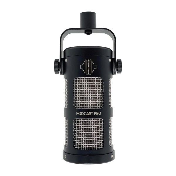 A Sontronics Podcast Pro microphone