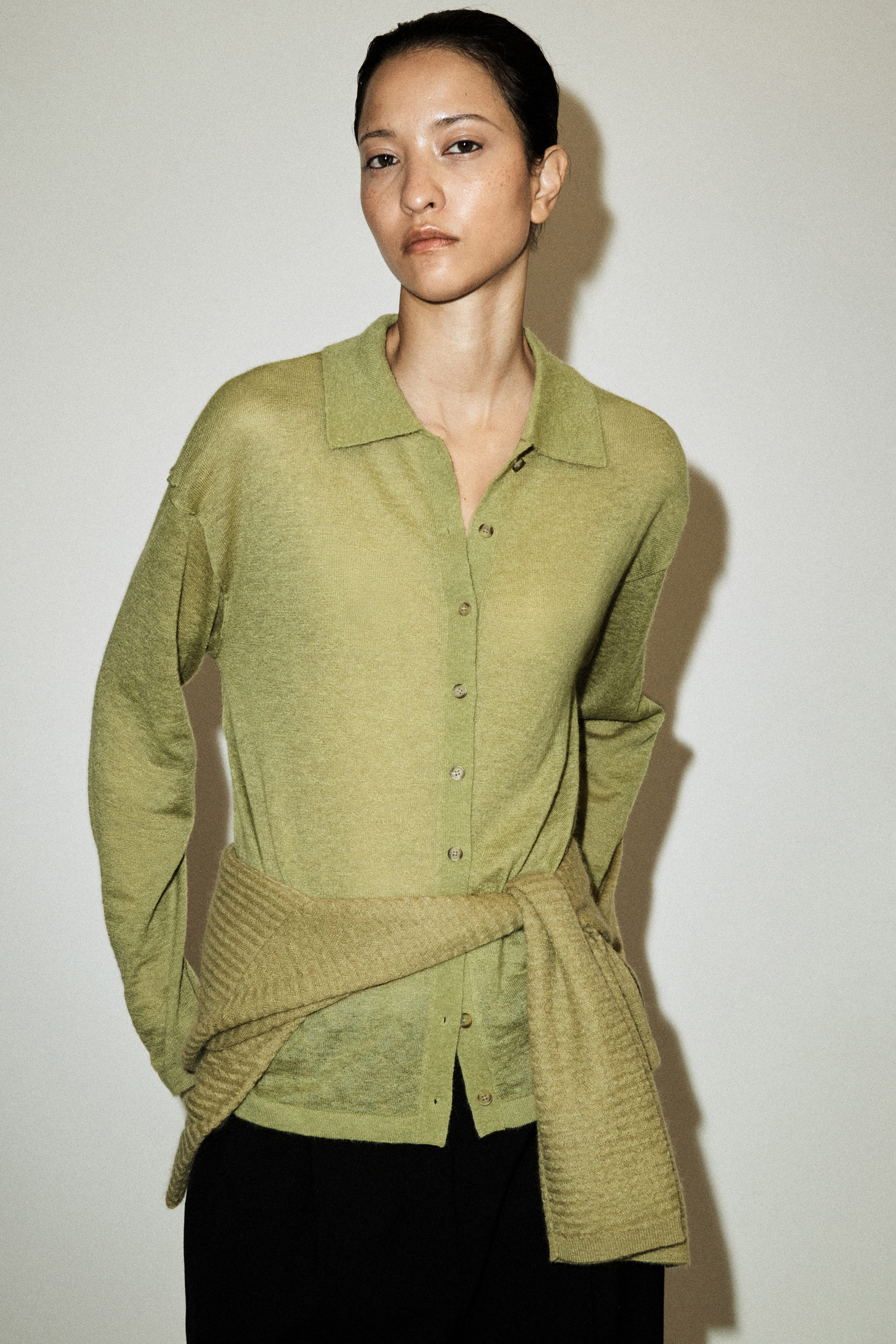 COS Zigzag-Knit Mohair-Blend Cardigan