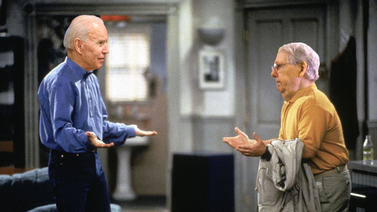 President Biden and Mitch McConnell.