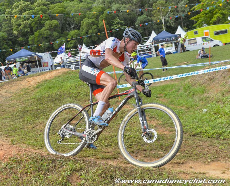 Mathieu van der Poel , the former Cyclocross World Champion plying his skill out on the mountain bike