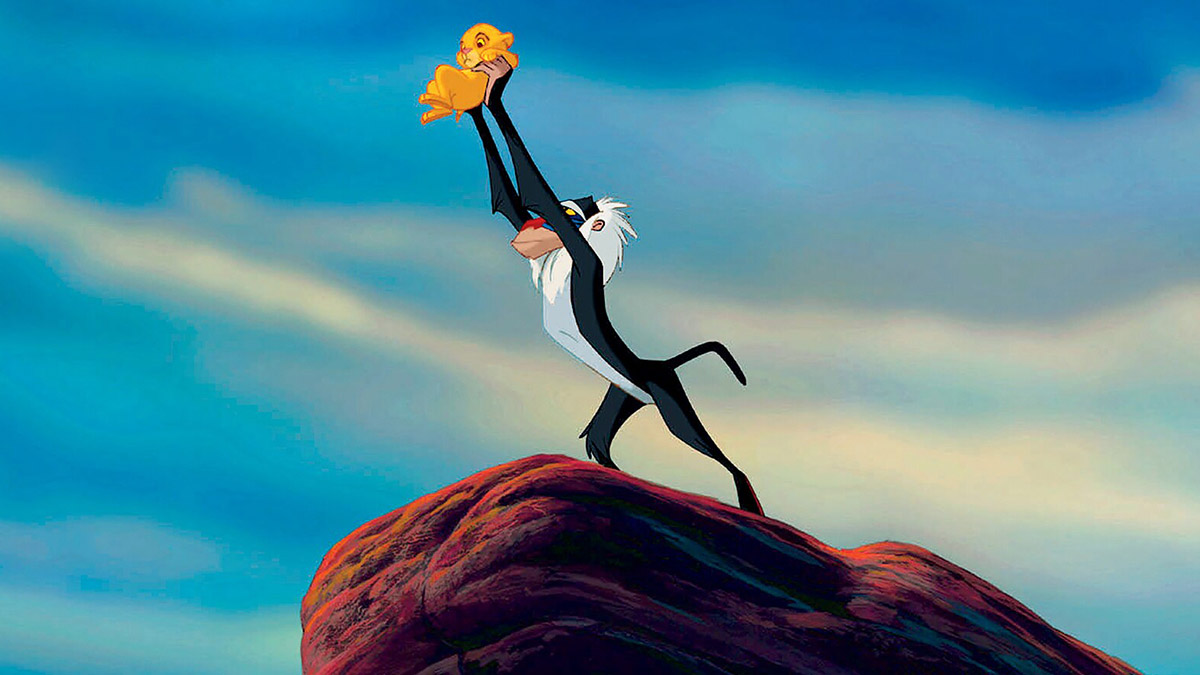 Rafiki and Simba from The Lion King