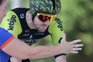 Luke Durbridge (Mitchelton-Scott) starts his time trial