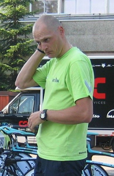 Magnus Backstedt enjoying the coolness of the morning.