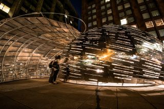 NASA's Orbit Pavilion, an auditory encounter with the NASA satellites that study Earth, at the World Science Festival in New York City.