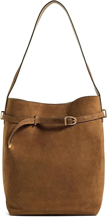 Madewell The Essential Belted Bucket Tote.