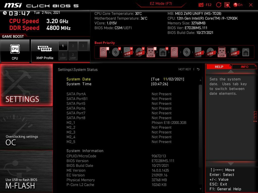 MSI MEG Z690 Unify
