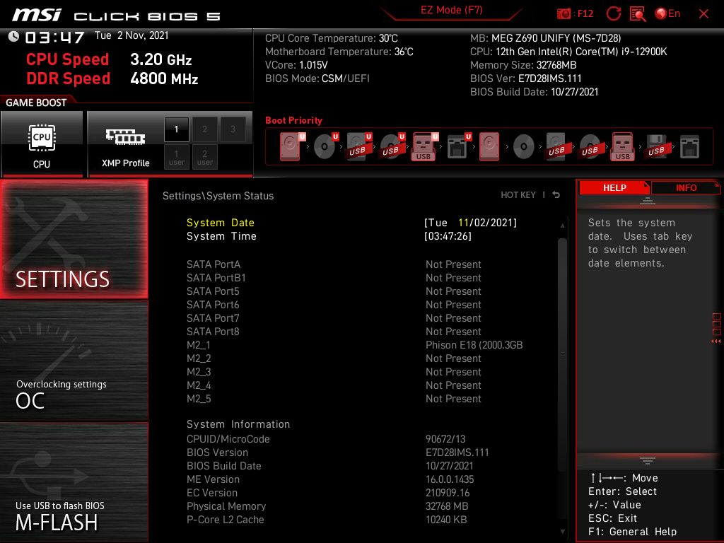 MSI MEG Z690 Unify