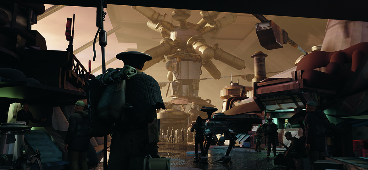 Concept art for a video game 