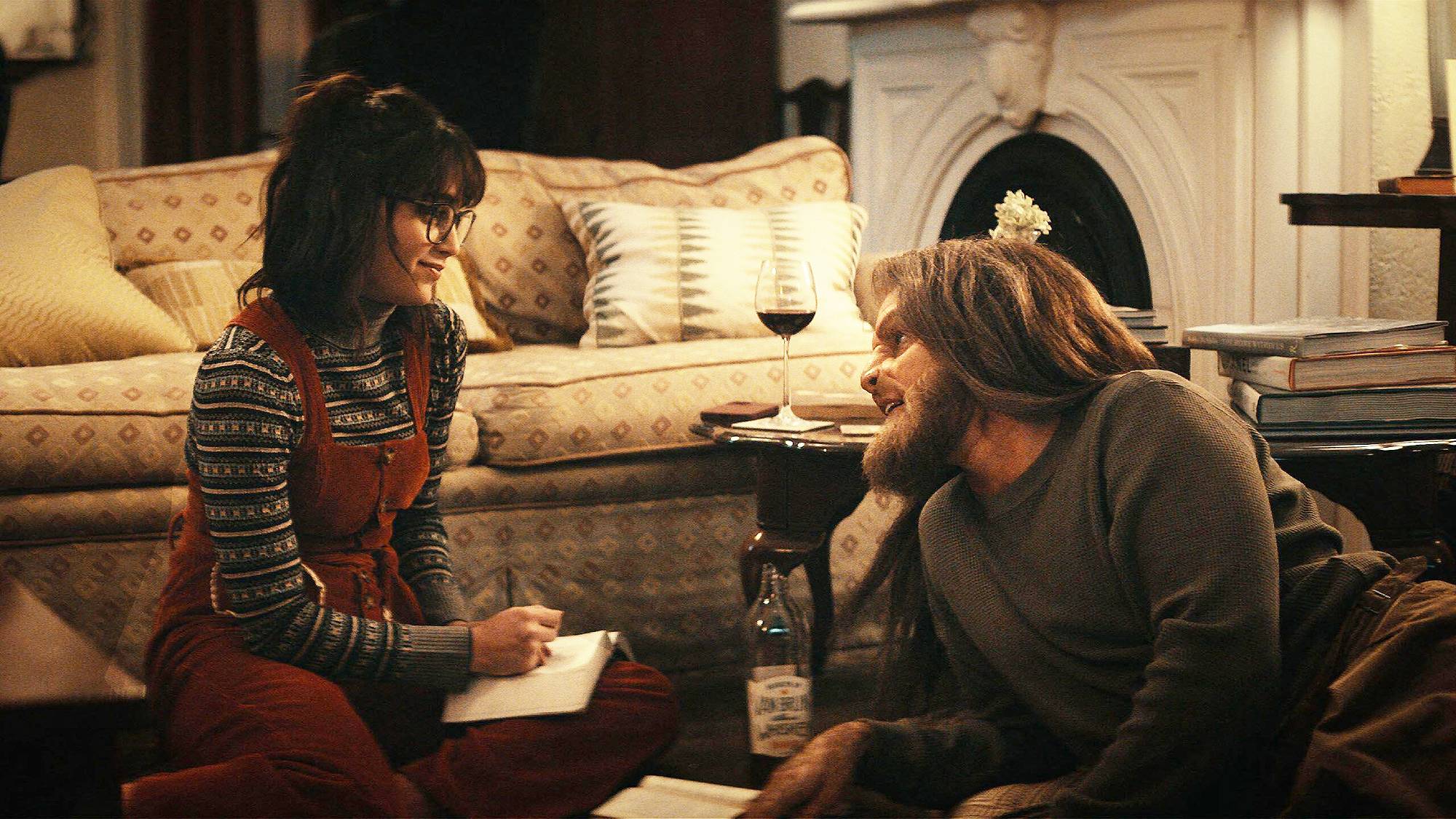 Melissa Barrera and Tommy Dewey in "Your Monster" (2024)