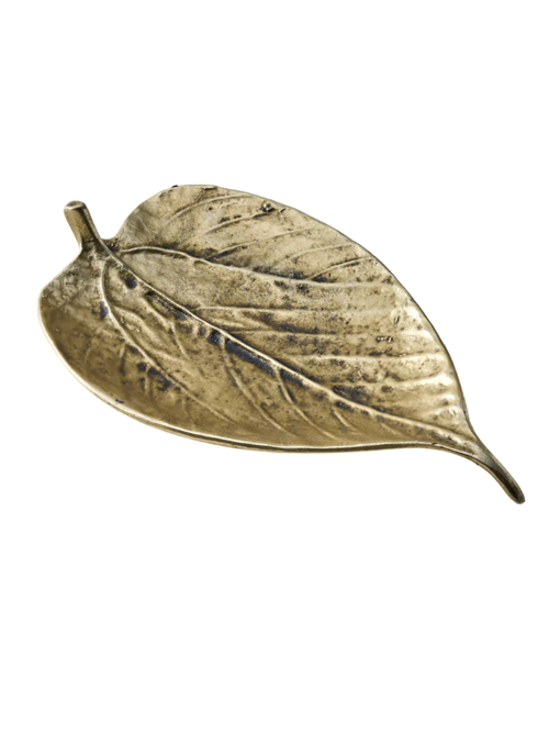 Brass Leaf Trinket Dish