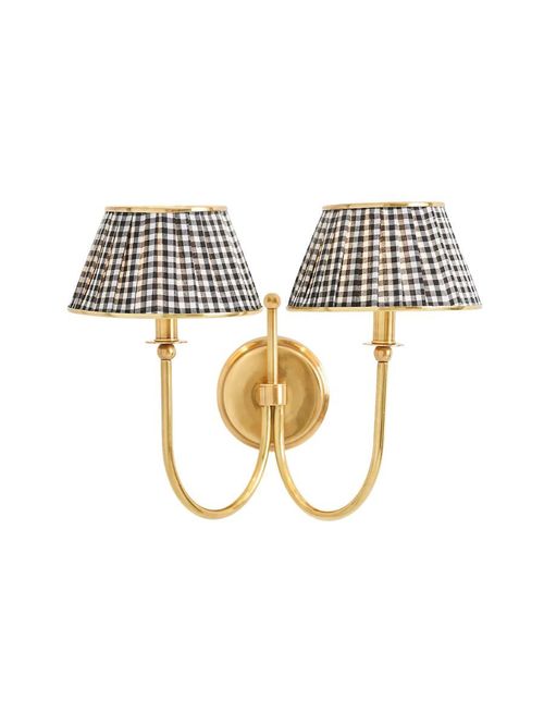 Brass Double Wall Light