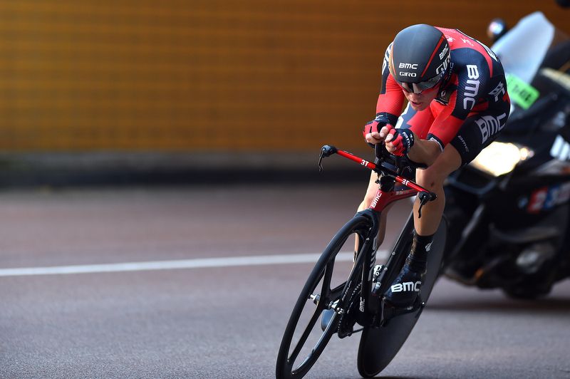 Rohan Dennis (BMC) riding to the win