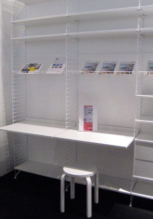 Classic shelves at the Artek stand