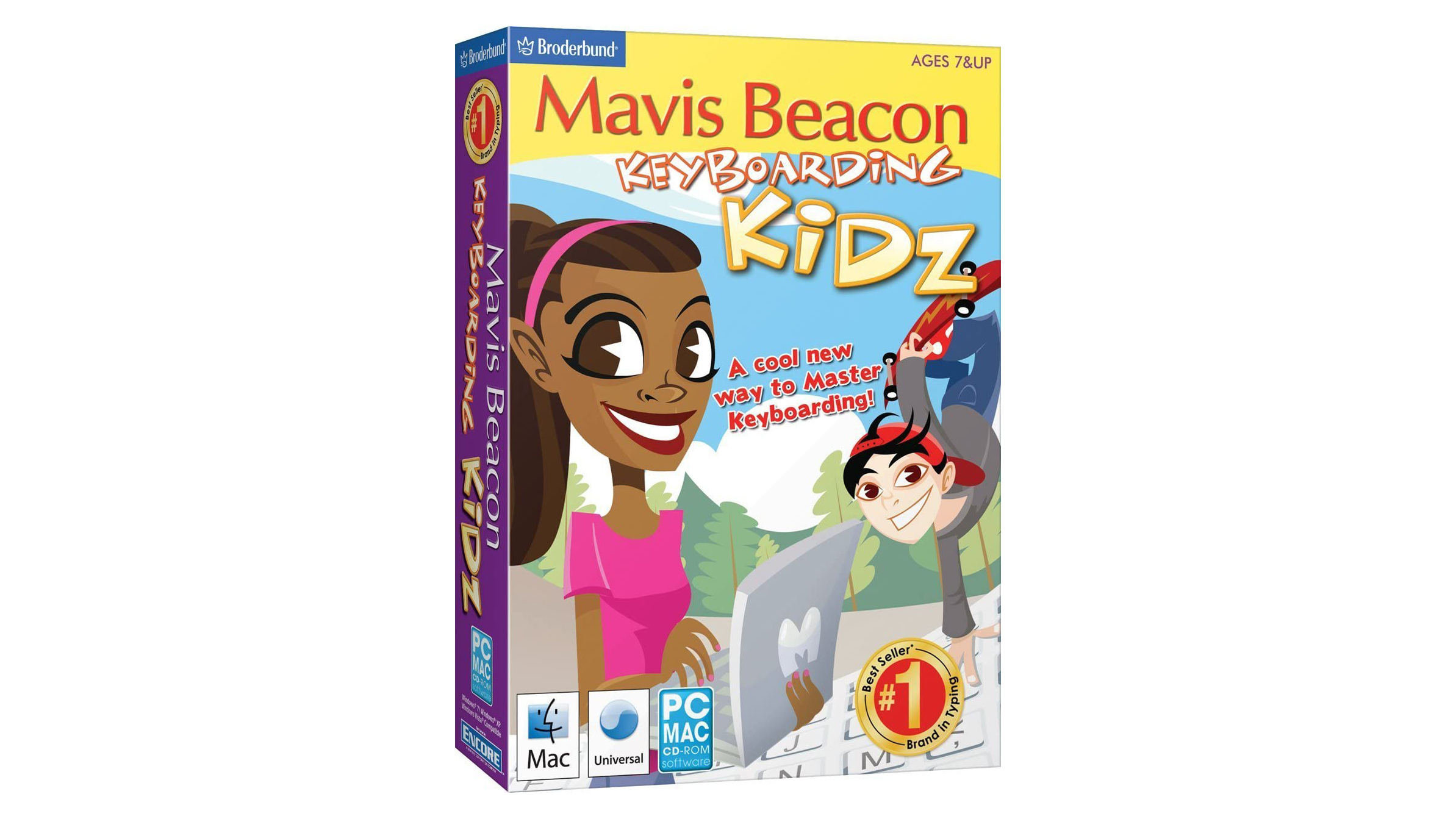 Cartoon characters on a A4 sized box